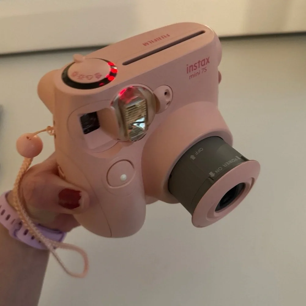 Pink Polaroid Photo printing Camera